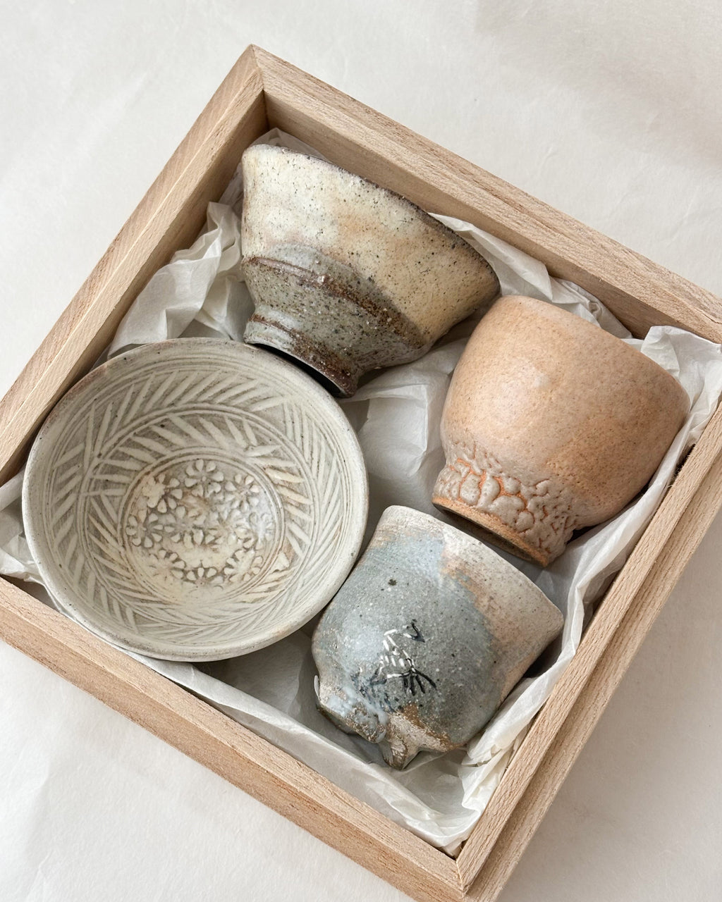 미니어처 다완 4종 세트